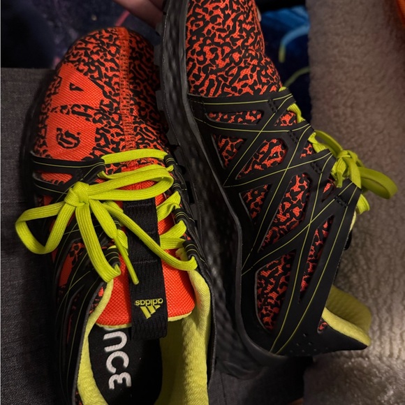 adidas Other - Adidas Neon orange Yellow and Black Patterned Sneakers